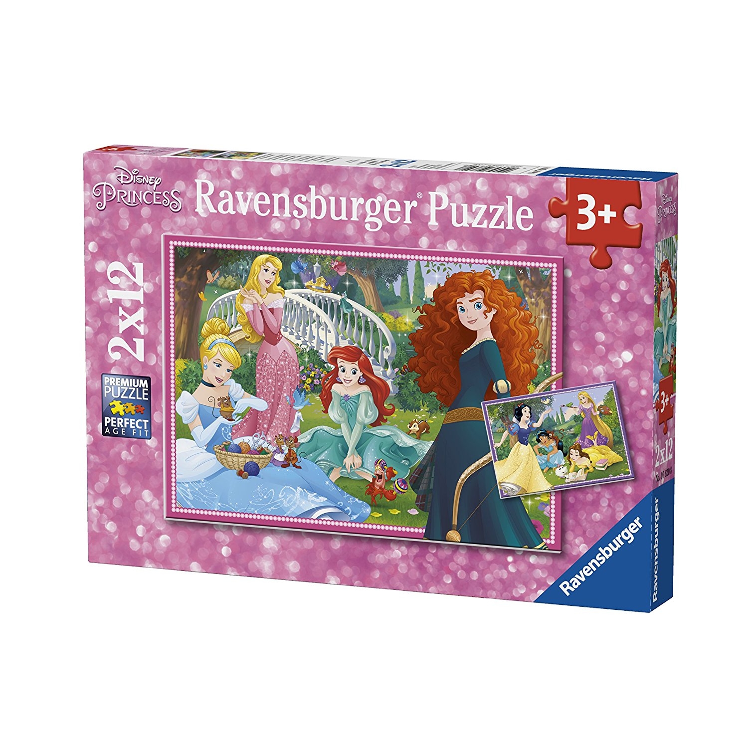 2 Puzzles - Disney Princess - Ravensburger - 12 Teile | puzzle-o…